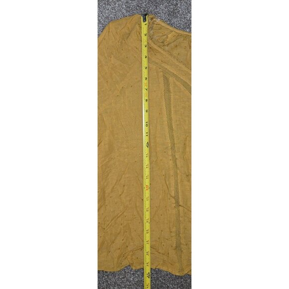 A.n.a Womens Amber Gold Peasant Blouse 2X Lightweight Cotton Blend - Picture 6 of 7